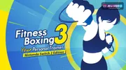 Fitness Boxing 3 sortie Switch 2 avec logo officiel et silhouette de boxe