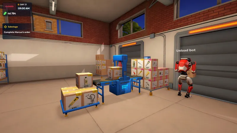 Shipping Store Simulator 2037, capture du jeu issue de sa galerie Steam