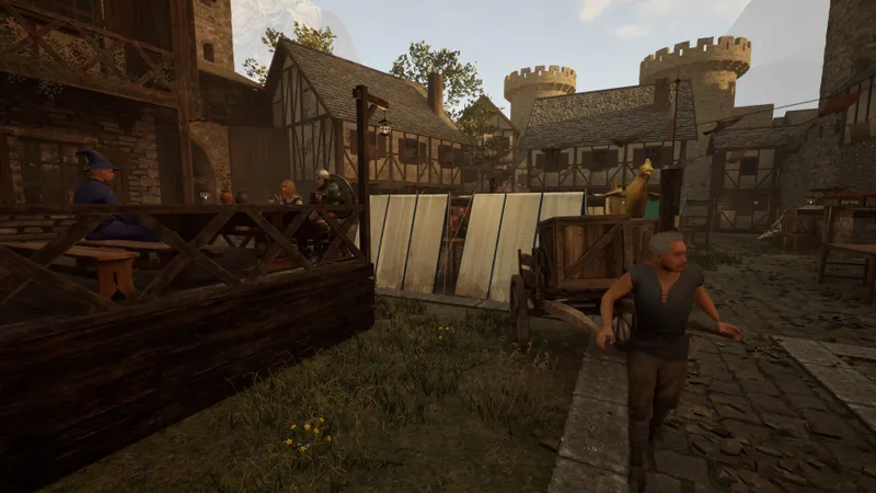 Official Tavern Legends screenshot showing a medieval tavern workspace