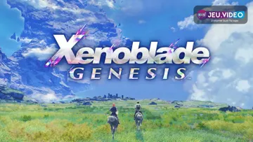 Logo de Xenoblade Genesis au-dessus d’une grande plaine vue dans le reveal Nintendo Switch 2