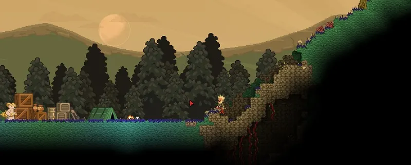 Surface d'une planète Starbound