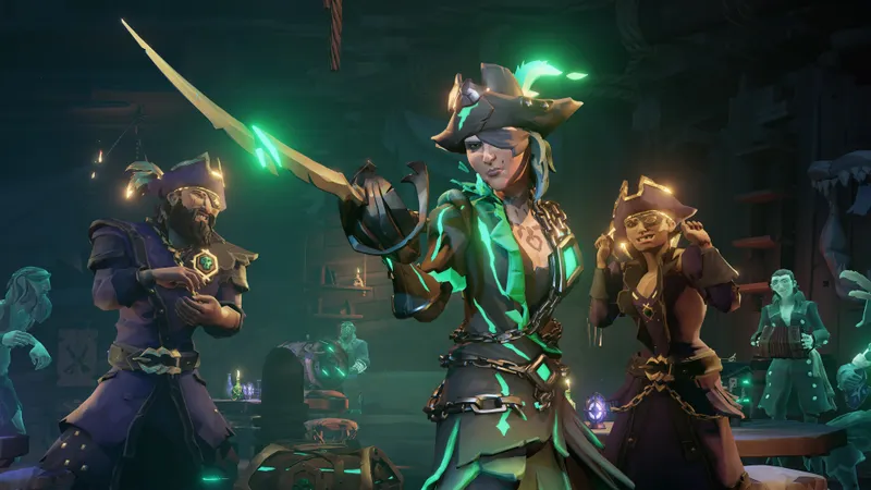 Capture officielle de Sea of Thieves montrant le contexte de gameplay pour l'étape 5 du guide joueur