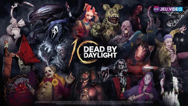 Jason dans Dead by Daylight avec le visuel officiel du dixième anniversaire