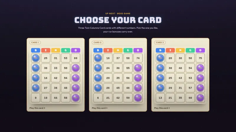 Official Bango Bingo screenshot showing a bingo board and score effects