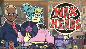 Wax Heads sortie montrant le comptoir de Repeater Records et le logo du jeu