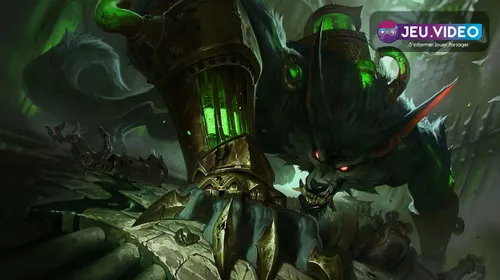 Splash art officielle de Warwick utilisée en couverture pour un guide débutant jungle sur League of Legends.