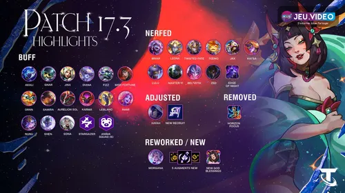 Teamfight Tactics patch 17.3 avec Morgana, buffs, nerfs et changements de méta