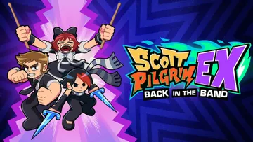 Scott Pilgrim EX avec Stephen Stills, Kim Pine et Knives Chau en pixel art