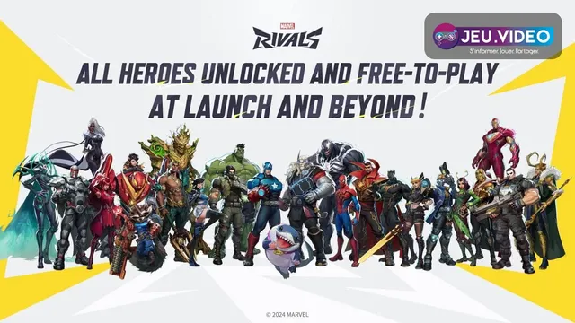 Visuel officiel Marvel Rivals publié pour l’annonce de lancement