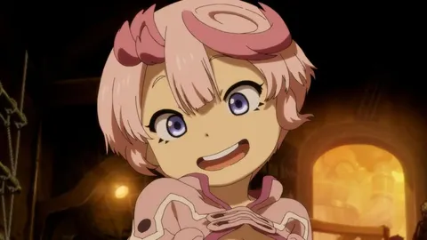 Made in Abyss trailer avec Riko, Reg et Nanachi devant l’Abyss