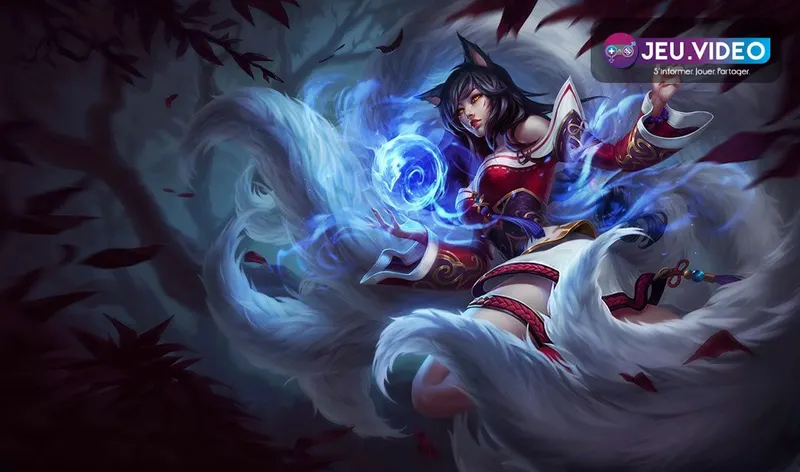 League of Legends shows Ahri, a mobile mid-lane champion