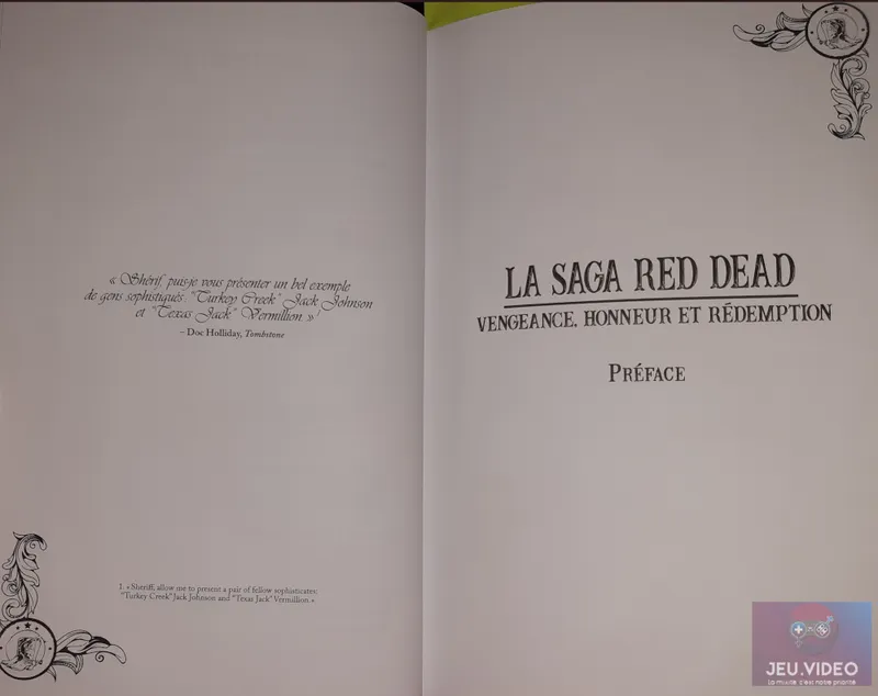 Présentation de la préface de La Saga Red Dead, Vengeance, honneur, rédemption