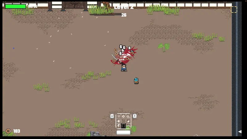 Samurai beat demons montre un combat d’arène contre plusieurs démons