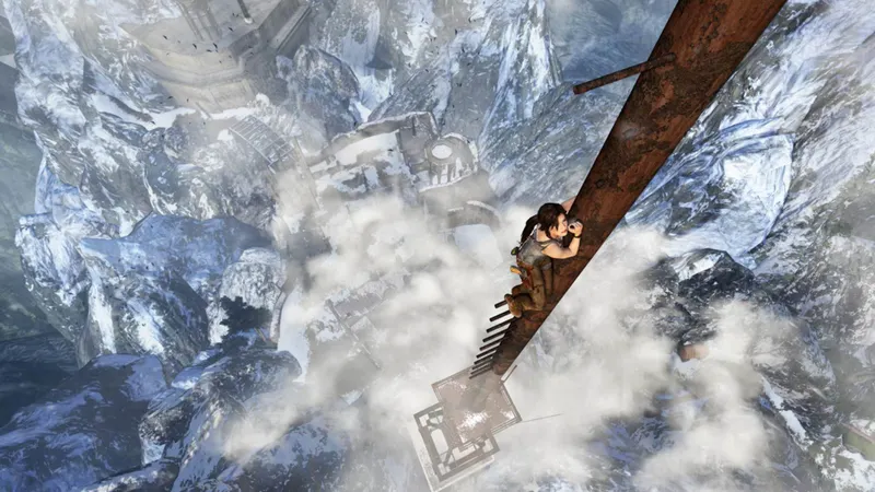 Image officielle de Tomb Raider Definitive Edition avec Lara dans un décor de Yamatai