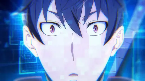 Overgeared anime trailer avec Grid au centre du visuel héroïque