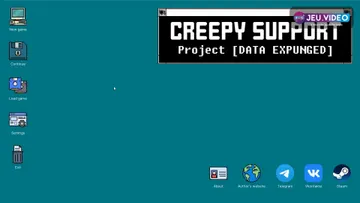 Capture officielle de Creepy Support montrant son interface de support paranormal
