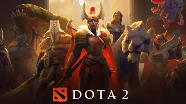 Affrontement de héros de Dota 2 dans une arène montrant l’action d’équipe et la lecture du terrain
