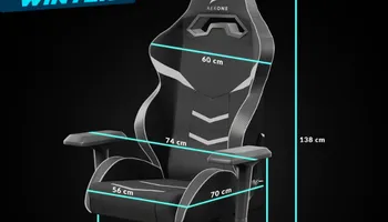 dimensions chaise gaming Aerone Bronze Series