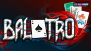 Visuel officiel de Balatro avec le logo, un as de pique et plusieurs Jokers pour illustrer un guide de première victoire