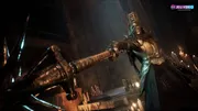 The Relic First Guardian montrant un boss armé dans une cathédrale sombre