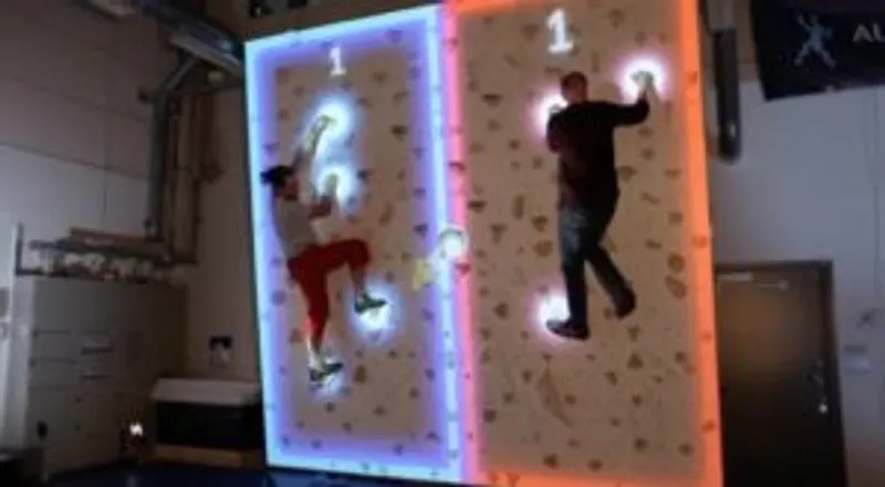 climball réalité augmentée pong-escalade