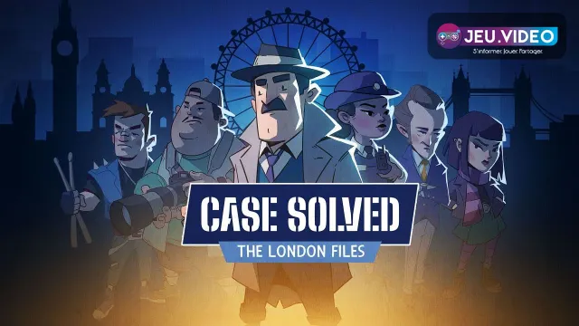Official Case Solved The London Files artwork showing its cosy noir London investigation setting