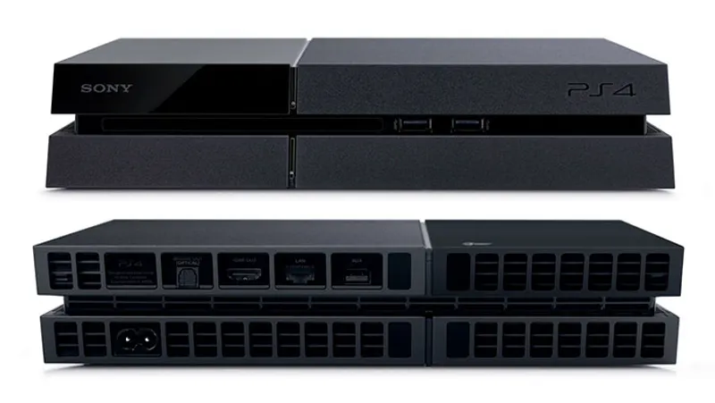 PS4 vue de face et arrière