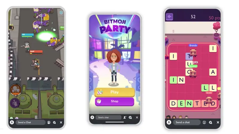 Snap Games, la nouvelle fonction de Snapchat