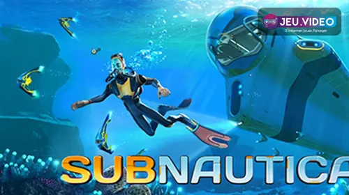 Official Subnautica artwork showing the crashed Aurora spacecraft above the ocean