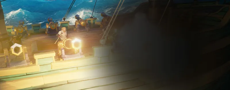Pont d un navire de Sea of Thieves avec des canons prêts pour montrer l importance du bon matchmaking