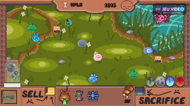 Official Slimelon cover art showing colourful slimes in the ranch