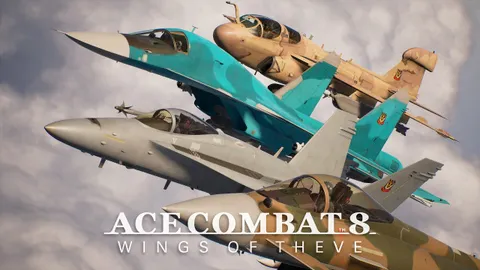 ACE COMBAT 8 WINGS OF THEVE : avions de combat en formation