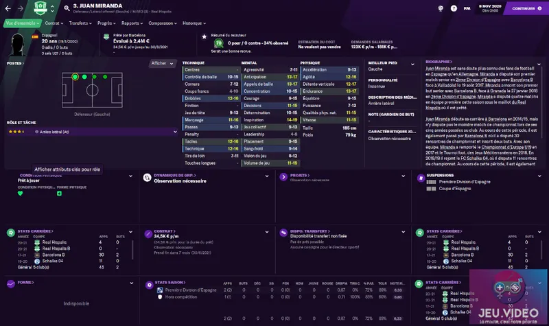 Quickie sur les pépites de Football Manager 2021 - défenseurs latéraux