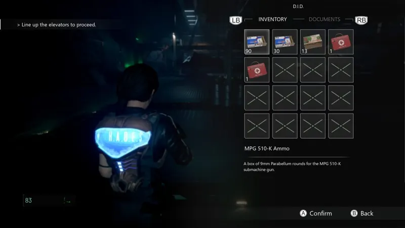 Daymare 1994 - inventaire