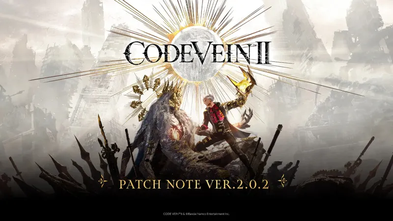 CODE VEIN II mise à jour 2.0.2, visuel officiel de couverture du jeu