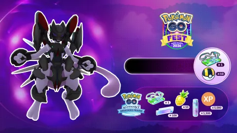 Pokémon GO Fest 2026 : visuel de la Méga-Finale et du défi global
