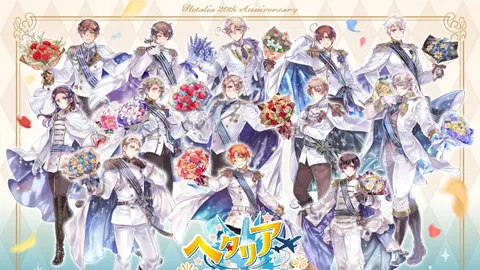 Visuel officiel de l’exposition Hetalia WorldFesta pour les 20 ans du manga