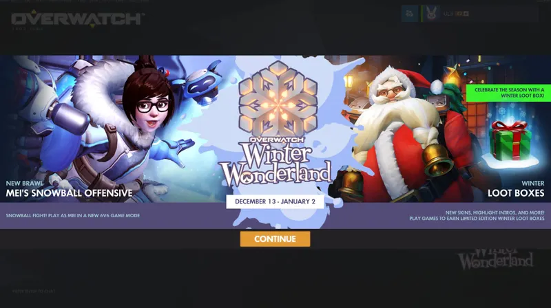 Overwatch écran de noel