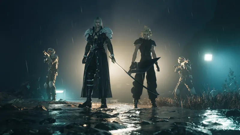 Capture officielle de Final Fantasy VII Rebirth montrant le contexte de gameplay pour l'étape 1 du guide joueur