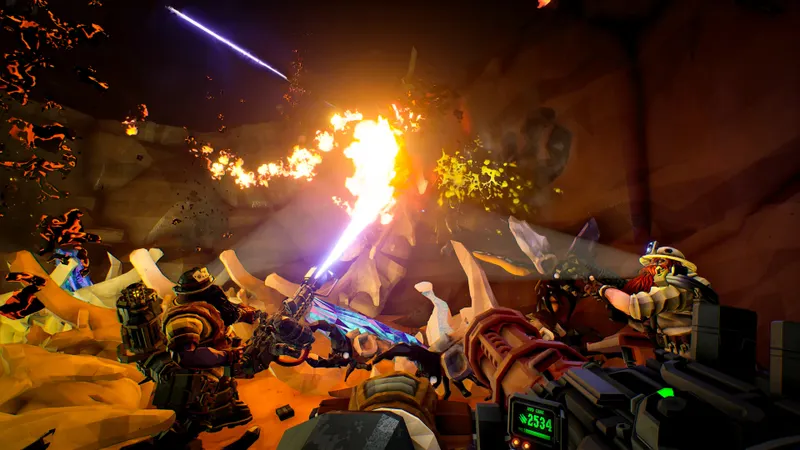 Capture officielle de Deep Rock Galactic montrant le contexte de gameplay pour l'étape 3 du guide joueur