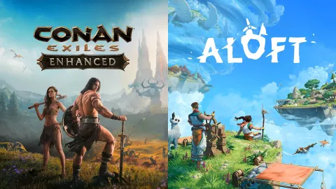 Aloft et Conan Exiles Enhanced, visuel accompagnant l’annonce de leur arrivée sur PS5 début 2027