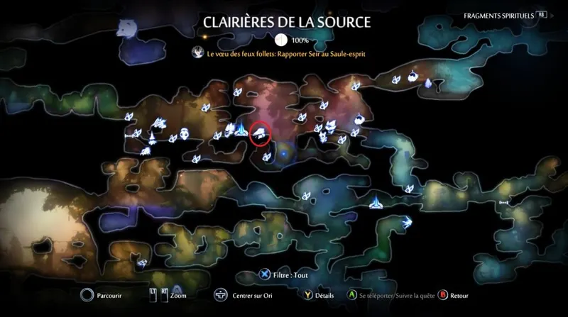 Ori and the Will of the Wisps quête "de main en main" étape 2