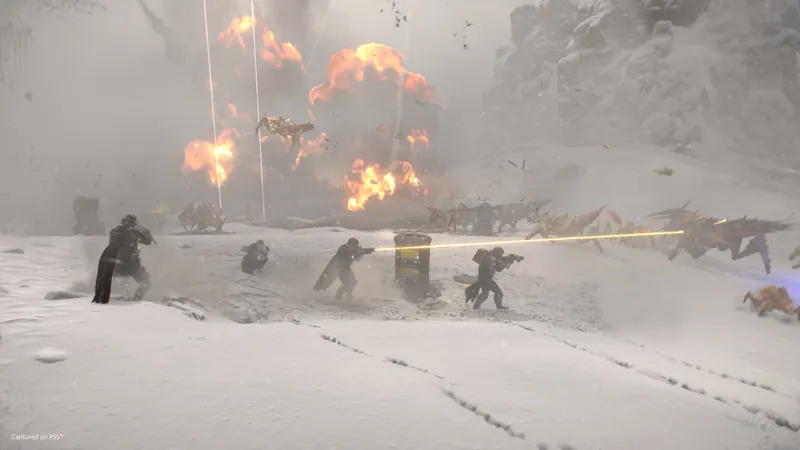 Extraction Helldivers 2 sous le feu au moment de valider les samples ramassés pendant la mission