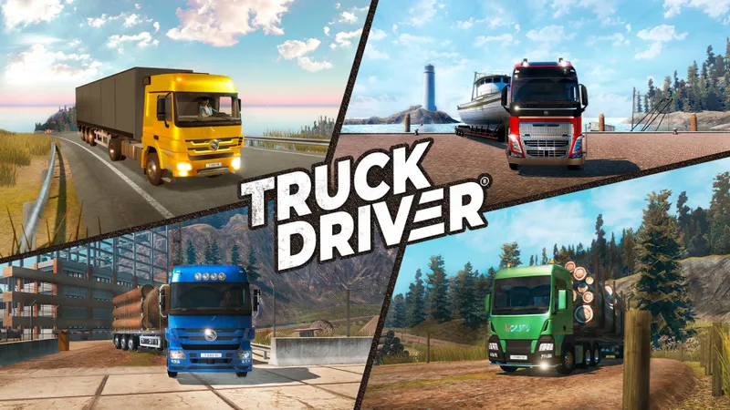 Vue cabine de Truck Driver montrant la route devant le camion pour régler la caméra avant une première livraison