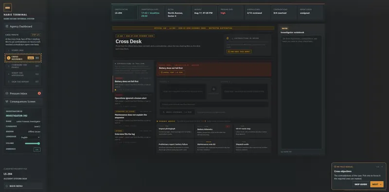 Accident Investigator Simulator : Black Box reconstitution d’un accident