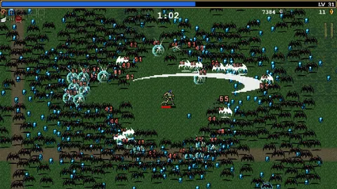 Legacy of the Bloodmoon dans l’univers de Vampire Survivors, capture officielle