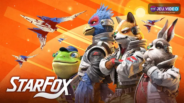 Fox McCloud et son équipe dans Star Fox sur Nintendo Switch 2