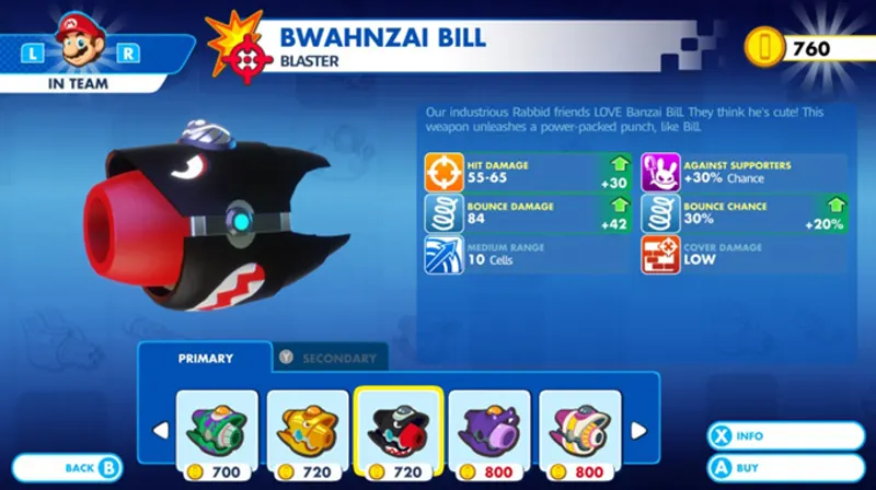 Mario + The Lapins Crétins armes