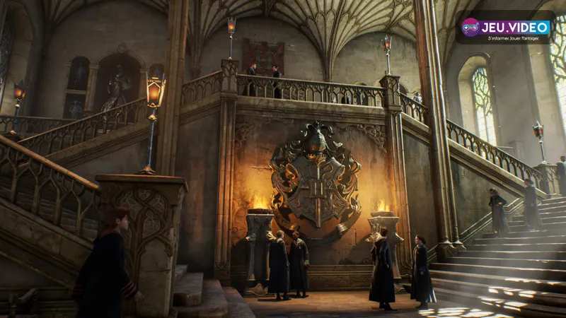 Capture officielle de Hogwarts Legacy montrant Poudlard et ses environs