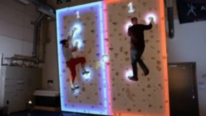 Climb : Quand la réalité augmentée s’invite sur un mur d’escalade.